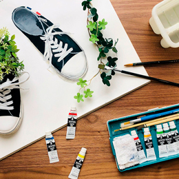 1年｜メディア演習Ⅰ<br>靴をモチーフに画面を構成